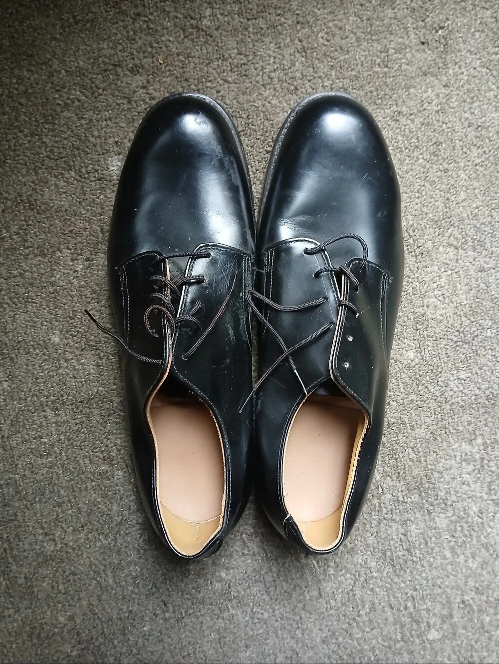 Vulcan Men's Black Lace-Up Dress Shoes Size 9.5 See Photos Please.